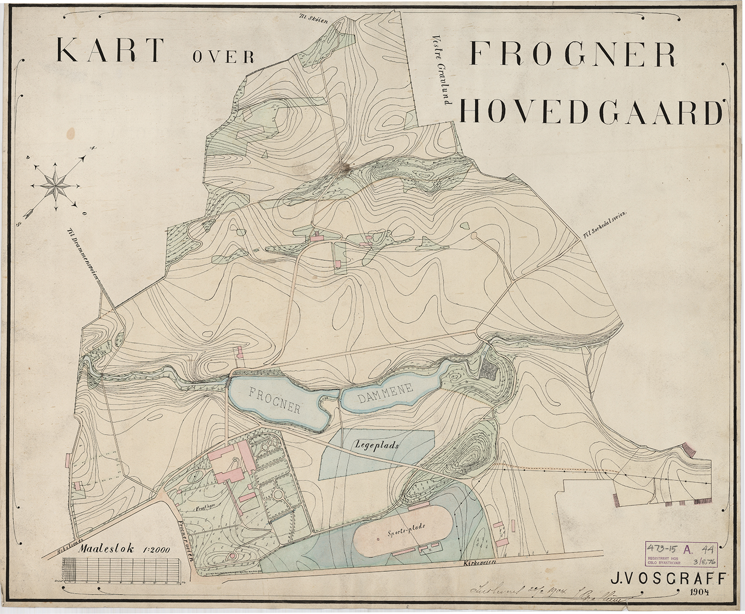 Kart over Frogner